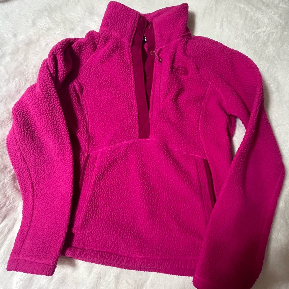 The North Face pullover size medium - hot pink